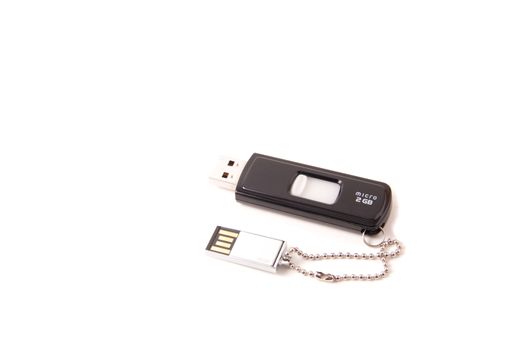 Two usb keys showing different sizes