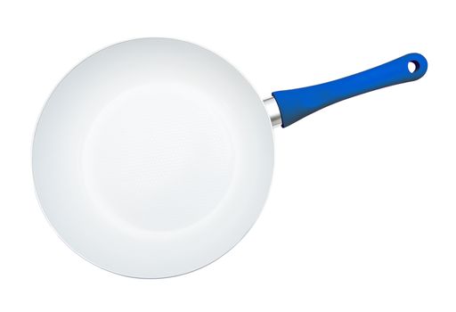 Frying pan isolated on the white background