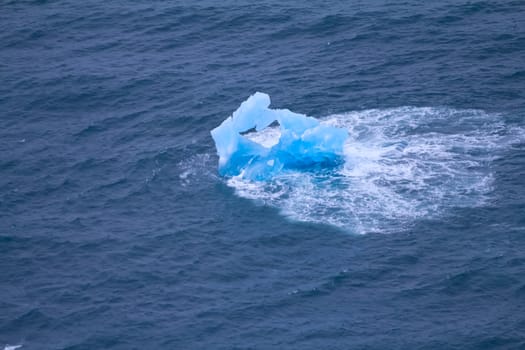 Glacier splinters aground. Arctic Northern island Novaya Zemlya