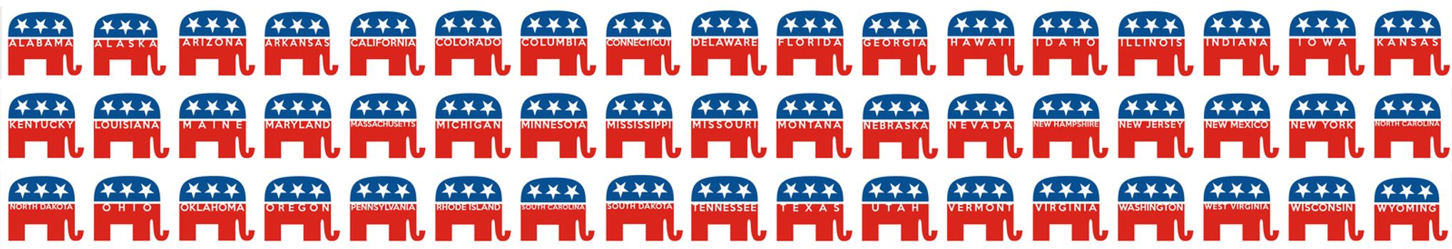 very big size republicans party elephant symbol