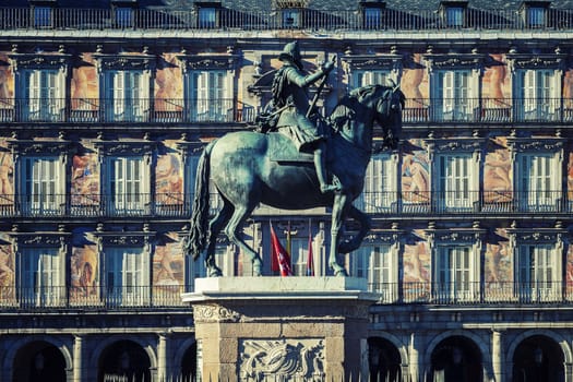 View of Plaza Mayor, Madrid, Spain