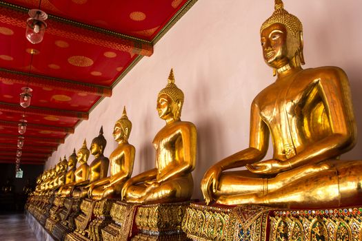 View of buddha statue at Wat Po, Thailand