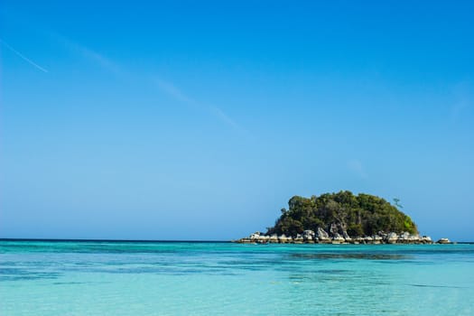 Seascape with small island, Thailand