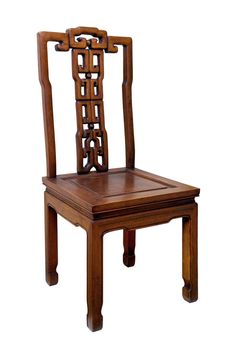 Chinese antique chair isolated