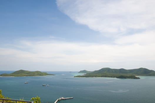 Tropical island at samaesan beach of Thailand of Thailand