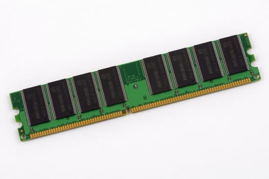 Memory module on white background