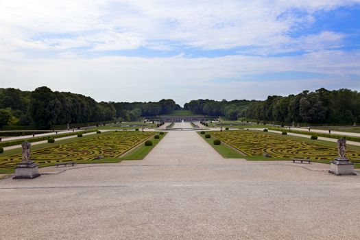 Beautiful park in Paris, in France