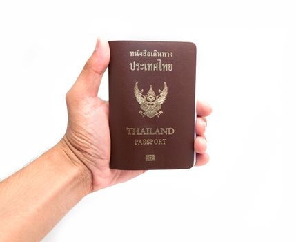 Thailand ID passport isolaye on white background