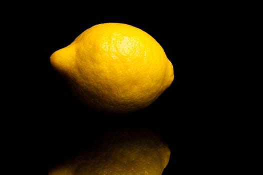 image of a fresh natural organic fruit on black background