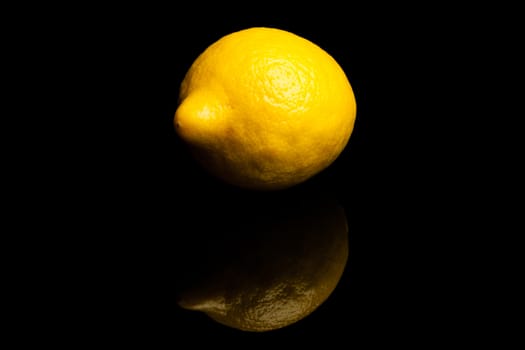 image of a fresh natural organic fruit on black background