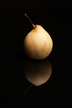 image of a fresh natural organic fruit on black background