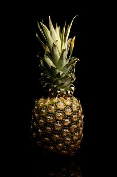 image of a fresh natural organic fruit on black background