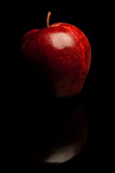 image of a fresh natural organic fruit on black background