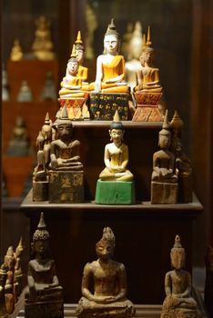 ancient buddha image at Chiangrai temple,Thailand