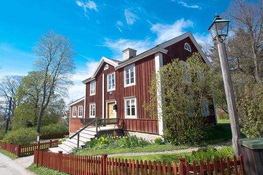 It looked like postal stations in Scandinavia in the past century before, Skansen