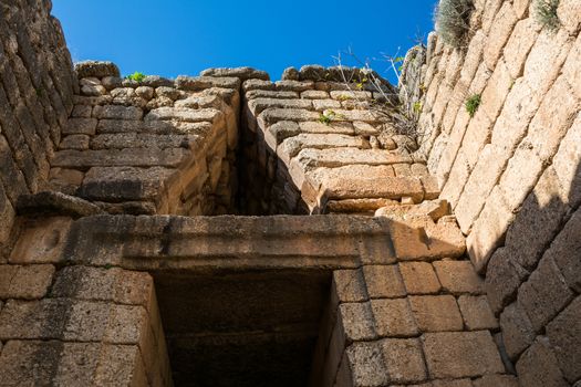 Treasury of Atreus closeup at Mykines ,Greece