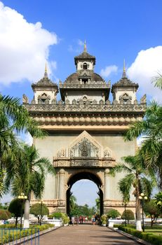 Victory Gate Patuxai, Vientiane, Laos, Southeast Asia