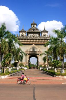 Victory Gate Patuxai, Vientiane, Laos, Southeast Asia