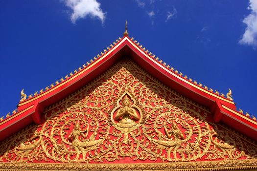 Decoration of a roof, Wat Si Saket, Vientiane, Laos, Southeast Asia