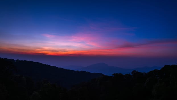 chiengmai, doi inthanon, thailand, View of sunrise
