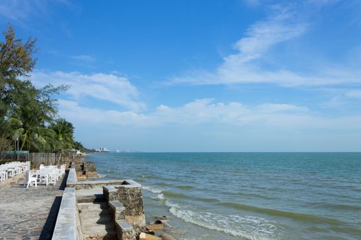 Hua-Hin beach,Thailand in summer season