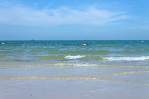 Hua-Hin beach,Thailand in summer season