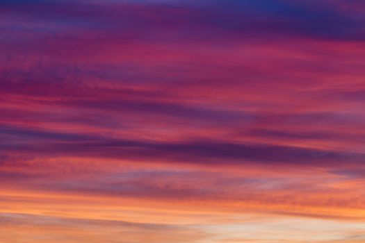 Shot of the rosy sky - gloaming