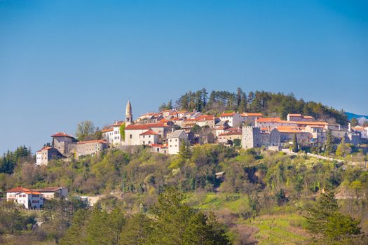 Traditional village on slovenian Karst. Stanjel, Slovenia, Europe.