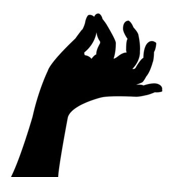 hand silhouette vector