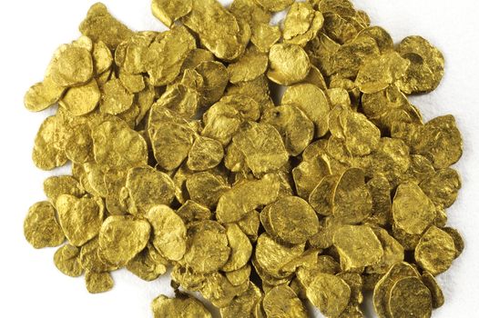 glitter background placer gold found in France