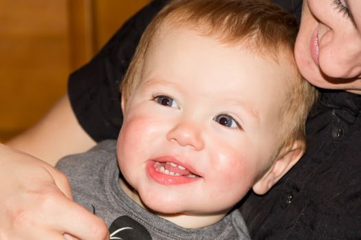 Photo of cute baby boy 1 year