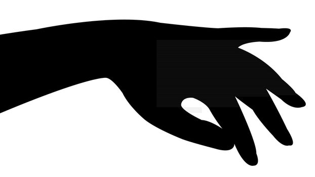 hand silhouette vector