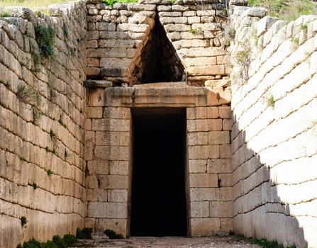 Treasury of Atreus closeup at Mykines ,Greece