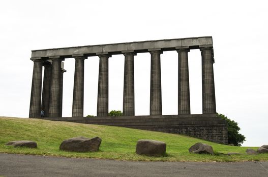The National Monument of Scotland, on Calton Hill in Edinburgh, is Scotland's national memorial to the Scottish soldiers and sailors who died fighting in the Napoleonic Wars.
