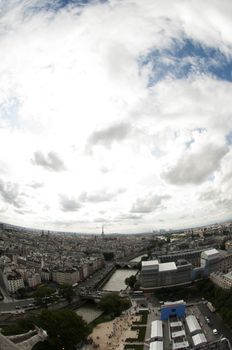 A view from the top of Paris