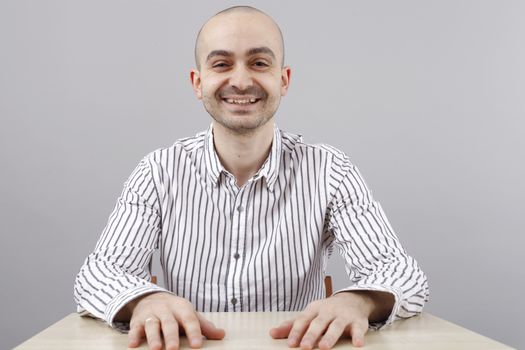 Young businessman at his desk