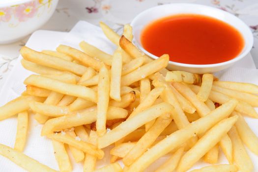 French Fries and Ketchup