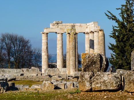 Zeus temple in the ancient Nemea, Greece