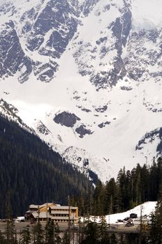 A Ski Resort half way up the mountain