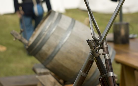 Rifles in a Union Army Camp