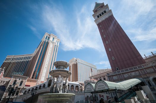 Las Vegas, Nevada Usa - September 9, 2013: The Venetian Resort Hotel and Casino on Las Vegas Strip