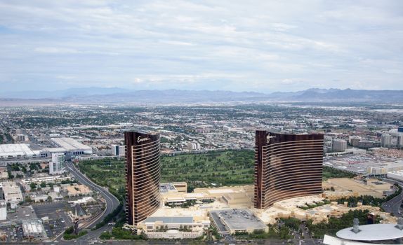 Las Vegas, Nevada Usa - September 10, 2013: Wynn Resort Hotel in Las Vegas. The resort has earned AAA five diamond, Mobil five-star, Forbes five-star, and Michelin five star ratings for hotel.