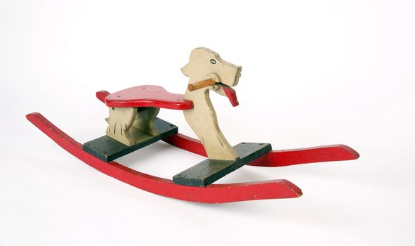Home Made Wooden Rocking Dog Horse