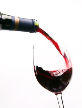 Red Wine falls into a vessel designed for your mouth