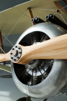 Sopwith Camel Biplane shot from the front end