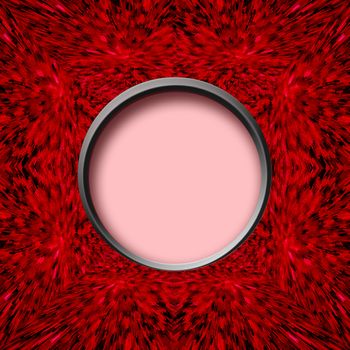 red abstract texture with round pink centre