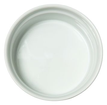 White Ceramic Baking Dish over White.