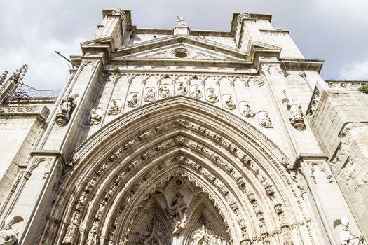 Toledo Cathedral facade, spanish church