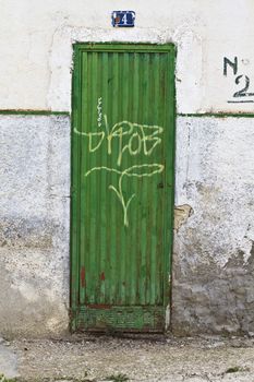 wall with grunge textures, dirty and old