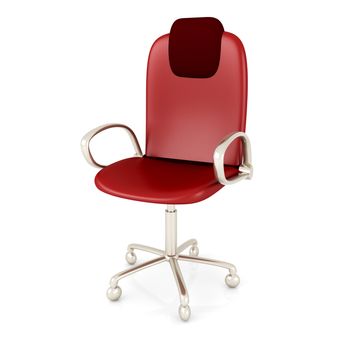 3D rendered office chair. Isolated on white.